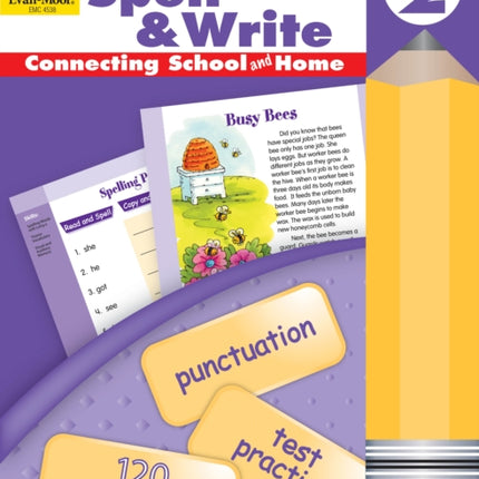 Skill Sharpeners: Spell & Write, Grade 2 Workbook