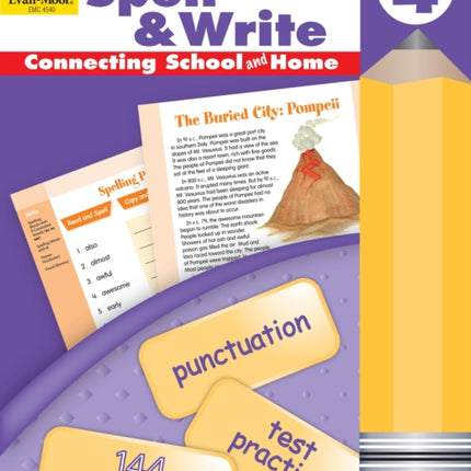 Skill Sharpeners: Spell & Write, Grade 4 Workbook