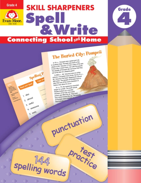 Skill Sharpeners: Spell & Write, Grade 4 Workbook