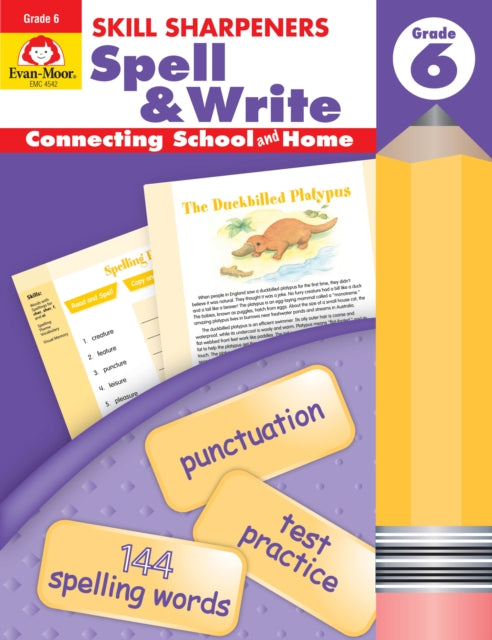 Skill Sharpeners: Spell & Write, Grade 6 Workbook