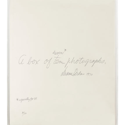 Diane Arbus: A Box of Ten Photographs