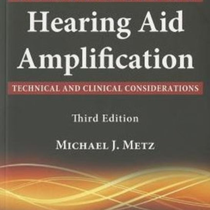 Sandlin's Textbook of Hearing Aid Amplification