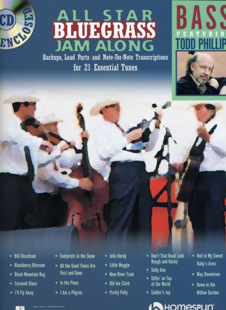 AllStar Bluegrass JamAlong For Bass  Backups Lead Parts and NoteforNote Transcriptions for 21 Essential Tunes Book  CD