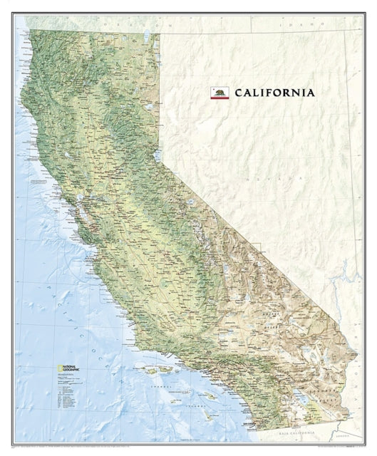 California, Laminated: Wall Maps U.S.