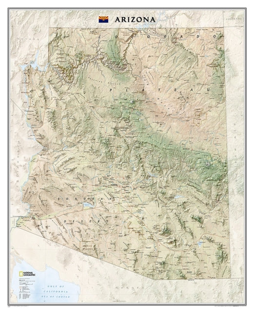 Arizona, Tubed: Wall Maps U.S.