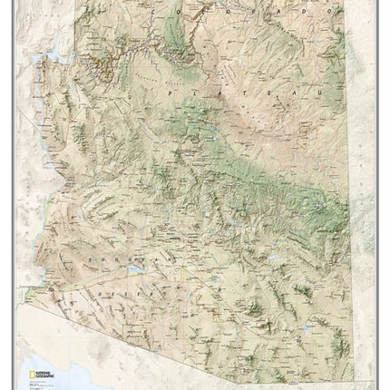 Arizona, Laminated: Wall Maps U.S.