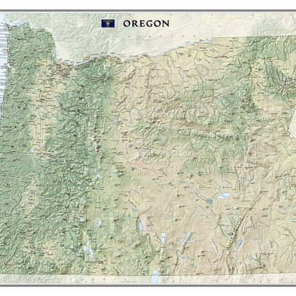 Oregon, Laminated: Wall Maps U.S.