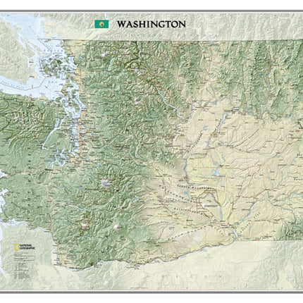 Washington, Laminated: Wall Maps U.S.