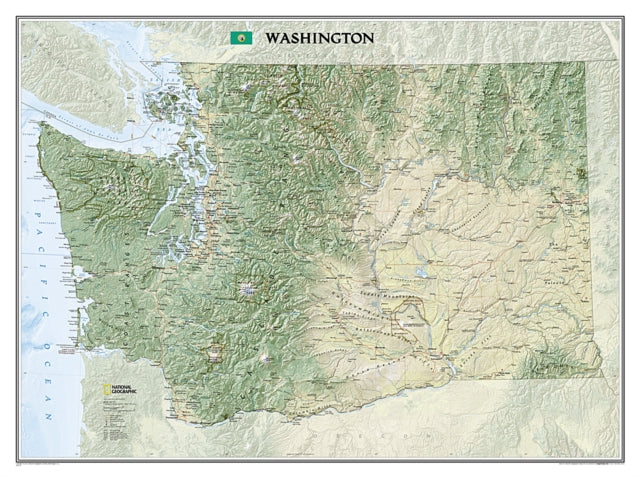 Washington, Laminated: Wall Maps U.S.