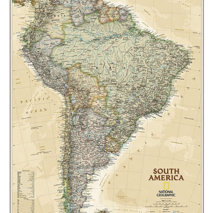 South America Executive, Tubed: Wall Maps