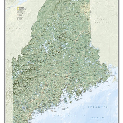 Maine, Laminated: Wall Maps U.S.