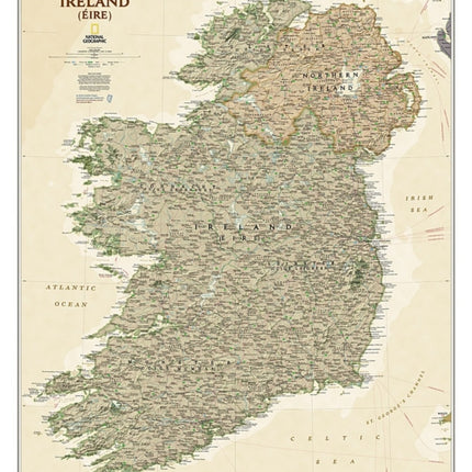 Ireland Executive, Tubed: Wall Maps Countries & Regions