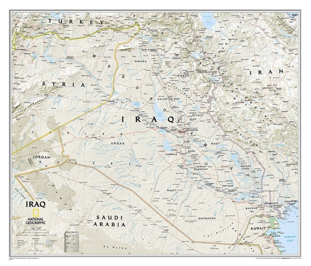 Iraq Classic, Tubed: Wall Maps Countries & Regions