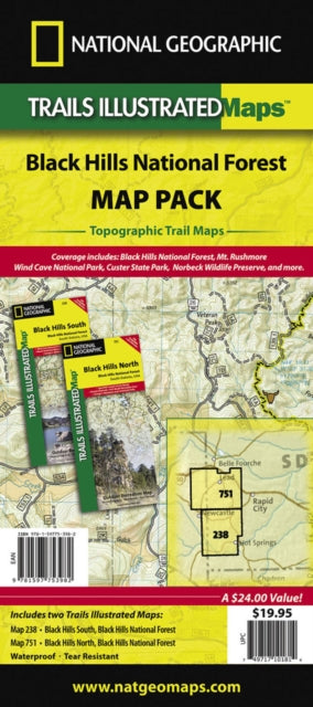 Black Hills National Forest Map Pack Bundle Trails Illustrated Other Rec Areas National Geographic Trails Illustrated Maps