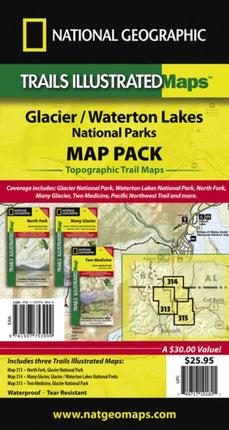 Glacier/waterton Lakes National Parks,map Pack Bundle: Trails Illustrated National Parks