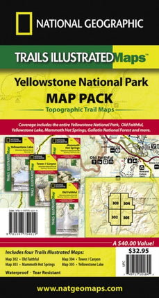 Yellowstone National Park, Map Pack Bundle: