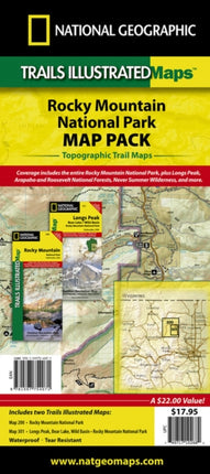 Rocky Mountain National Park, Map Pack Bundle: Trails Illustrated National Parks