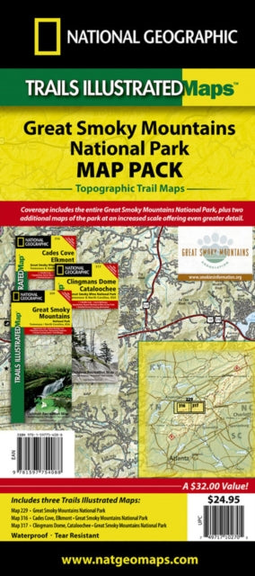 Great Smoky Mountains National Park Map Pack Bundle