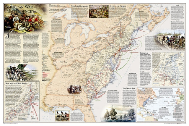 Battles of the Revolutionary War and War of 1812 tubed