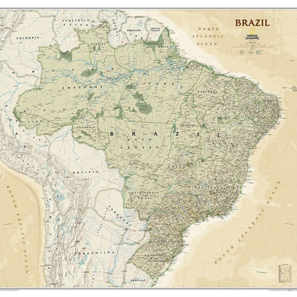 Brazil Executive, Tubed: Wall Maps Countries & Regions