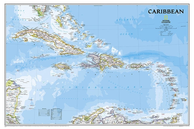 Caribbean Classic, Tubed: Wall Maps Countries & Regions