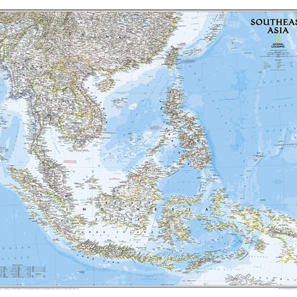 Southeast Asia Classic, Tubed: Wall Maps