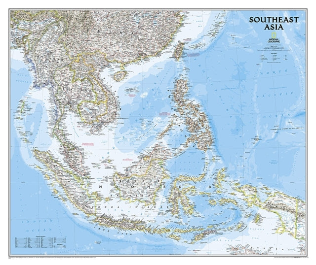 Southeast Asia Classic, Tubed: Wall Maps Countries & Regions