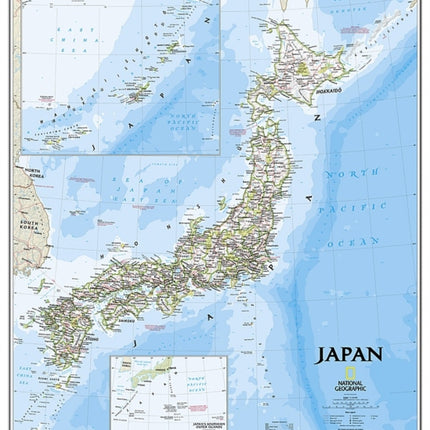 Japan Classic, Laminated: Wall Maps Countries & Regions