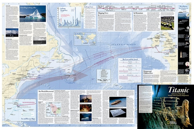 Titanic, Laminated: Wall Maps History & Nature