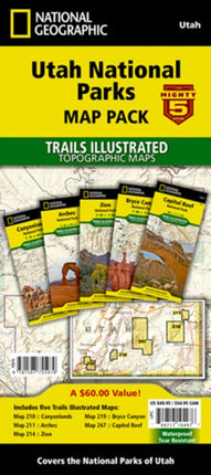 Utah National Parks [map Pack Bundle] Adventure Map