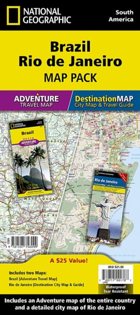 Brazil, Rio De Janeiro, Map Pack Bundle: Travel Maps International Adventure/Destination Map