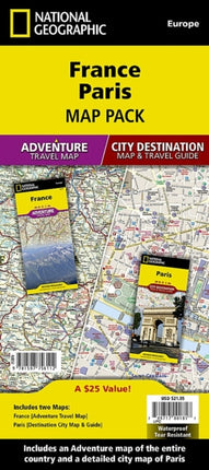 France, Paris, Map Pack Bundle: Travel Maps