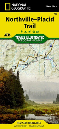 NorthvillePlacid Trail New York Trails Illustrated National Parks National Geographic Trails Illustrated Topographic Map