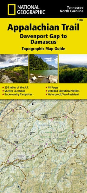 Appalachian Trail, Davenport Gap To Damascus, North Carolina, Tennessee: Trails Illustrated