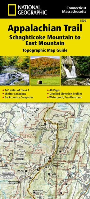 Appalachian Trail Schaghticoke Mountain to East Mountain Connecticut Massachusetts Trails Illustrated National Geographic Trails Illustrated Map