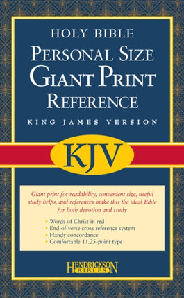 Personal Size Giant Print Reference Bible-KJV