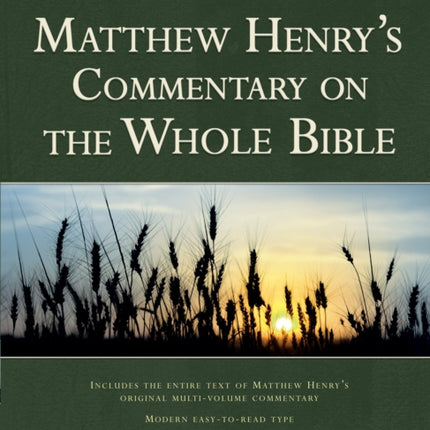 Matthew Henry's Commentary on the Whole Bible