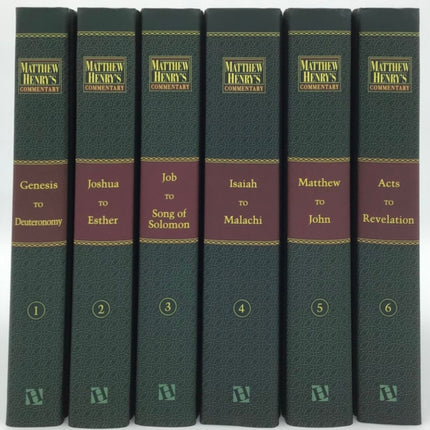 Matthew Henry's Commentary on the Whole Bible, Complete 6-Volume Set