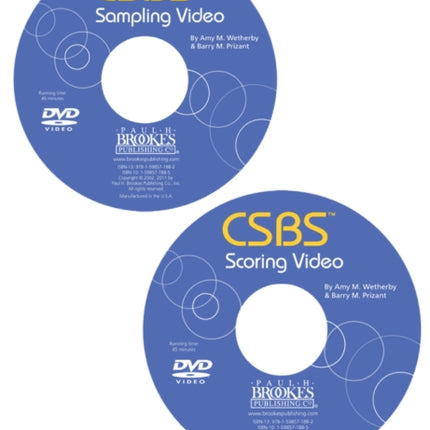 CSBS TM Sampling  Scoring DVD Communication and