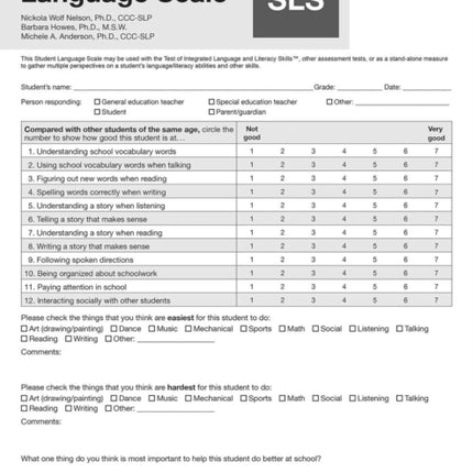 Test of Integrated Language and Literacy Skills®