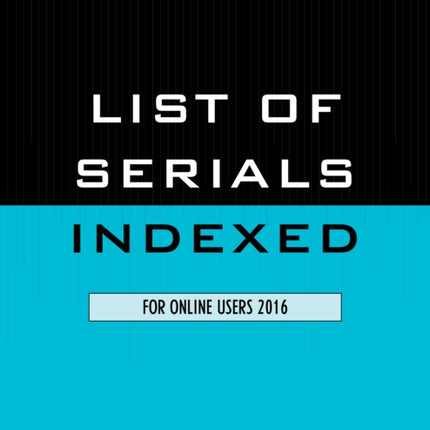 List of Serials Indexed for Online Users 2016