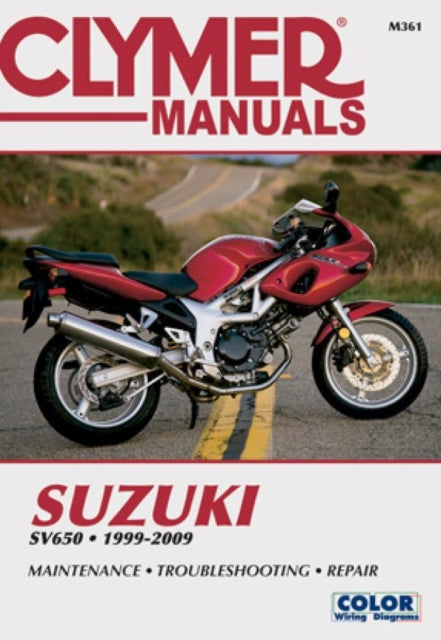 Suzuki SV650 Series Motorcycle (1999-2009) Service Repair Manual: 1999-09