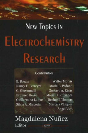 New Topics in Electrochemistry Research