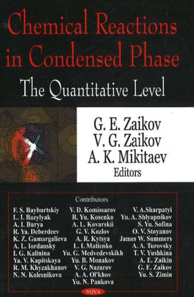 Chemical Reactions in Condensed Phase: The Quantitative Level