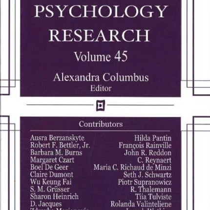 Advances in Psychology Research: Volume 45