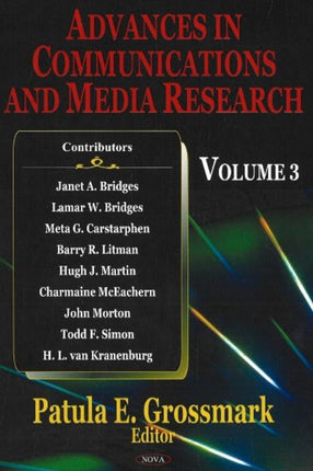 Advances in Communications & Media Research: