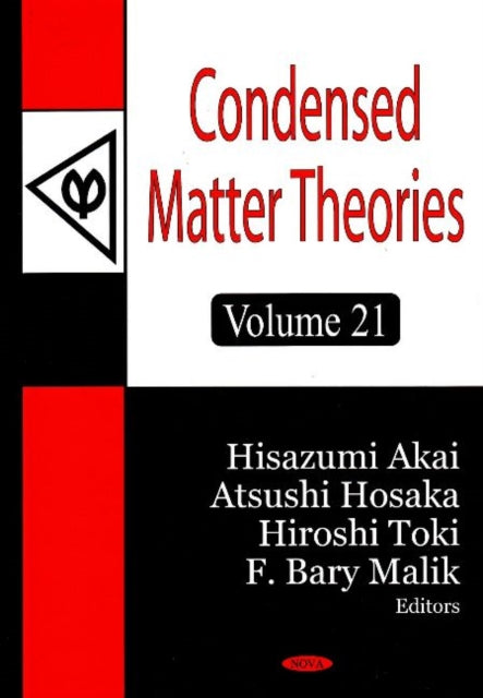 Condensed Matter Theories: Volume 21