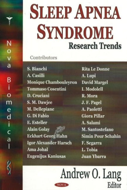 Sleep Apnea Syndrome: Research Trends