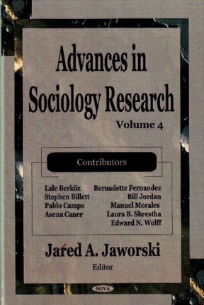 Advances in Sociology Research: Volume 4