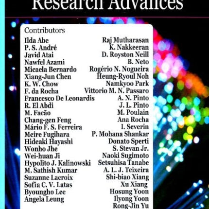 Optical Fibers Research Advances